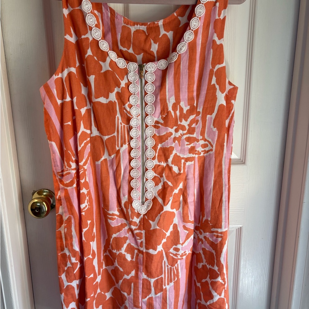 Lilly Pulitzer X Target Sleeveless Orange and Pink Women's Dress. Size 22W - Picture 3 of 5